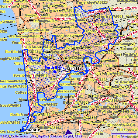 Perth N City Map